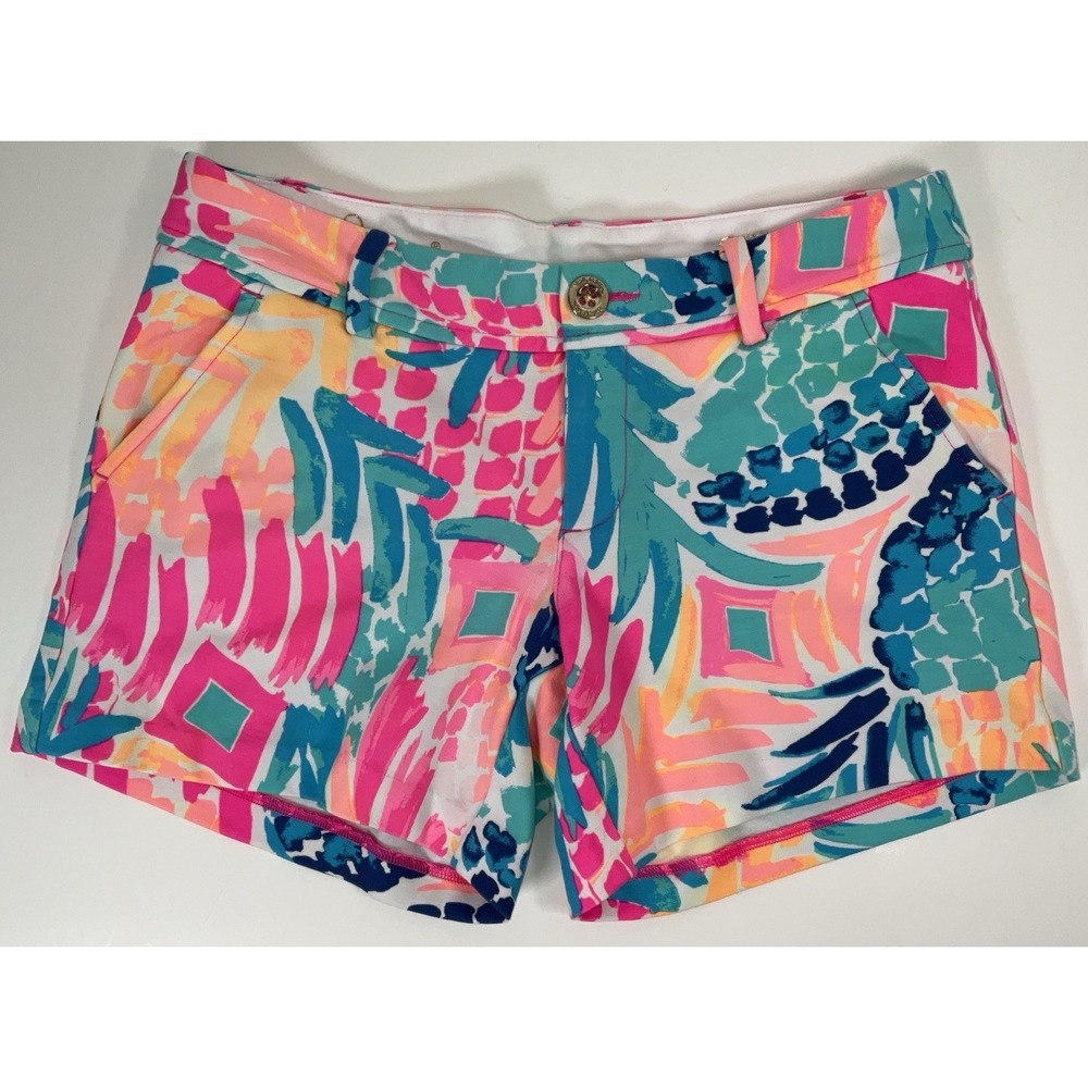 NWOT Womens Lilly Pulitzer Callahan Knit Shorts‎ Goombay Smashed Size 2
